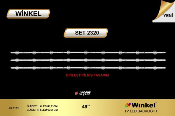 ARÇELİK TV D LED TAKIMI L-R BİRLEŞİK 3 PARÇA