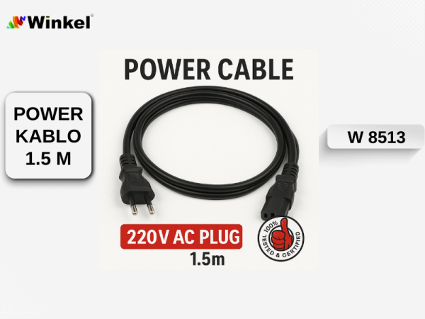 POWER KABLO 1,5 MT ASKILI AMBALAJ