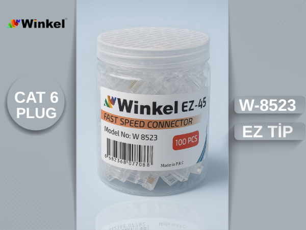 CAT6  EZ PLUG YENİ NESİL 100 LÜK GAVANOZ PAKET