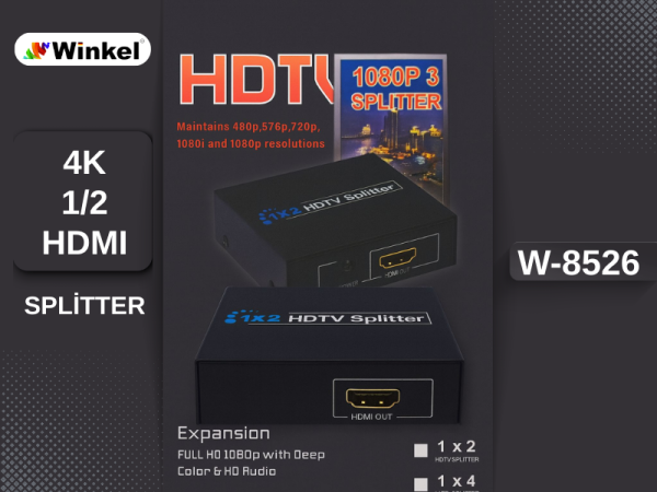 1/2 HDMI SPLITTER DAĞITICI 4K