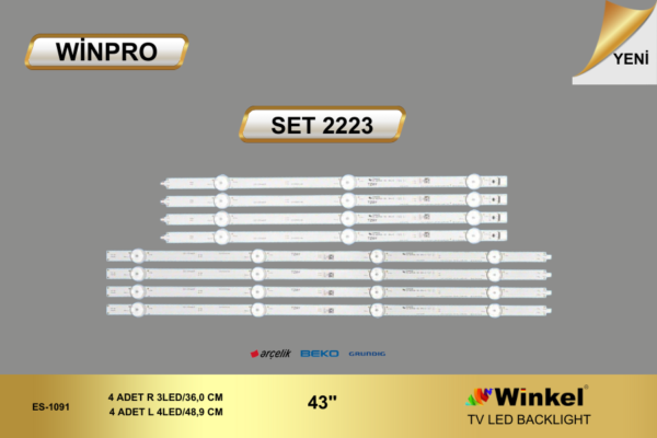 ARÇELİK TV D LED TAKIMI 8 PARÇA